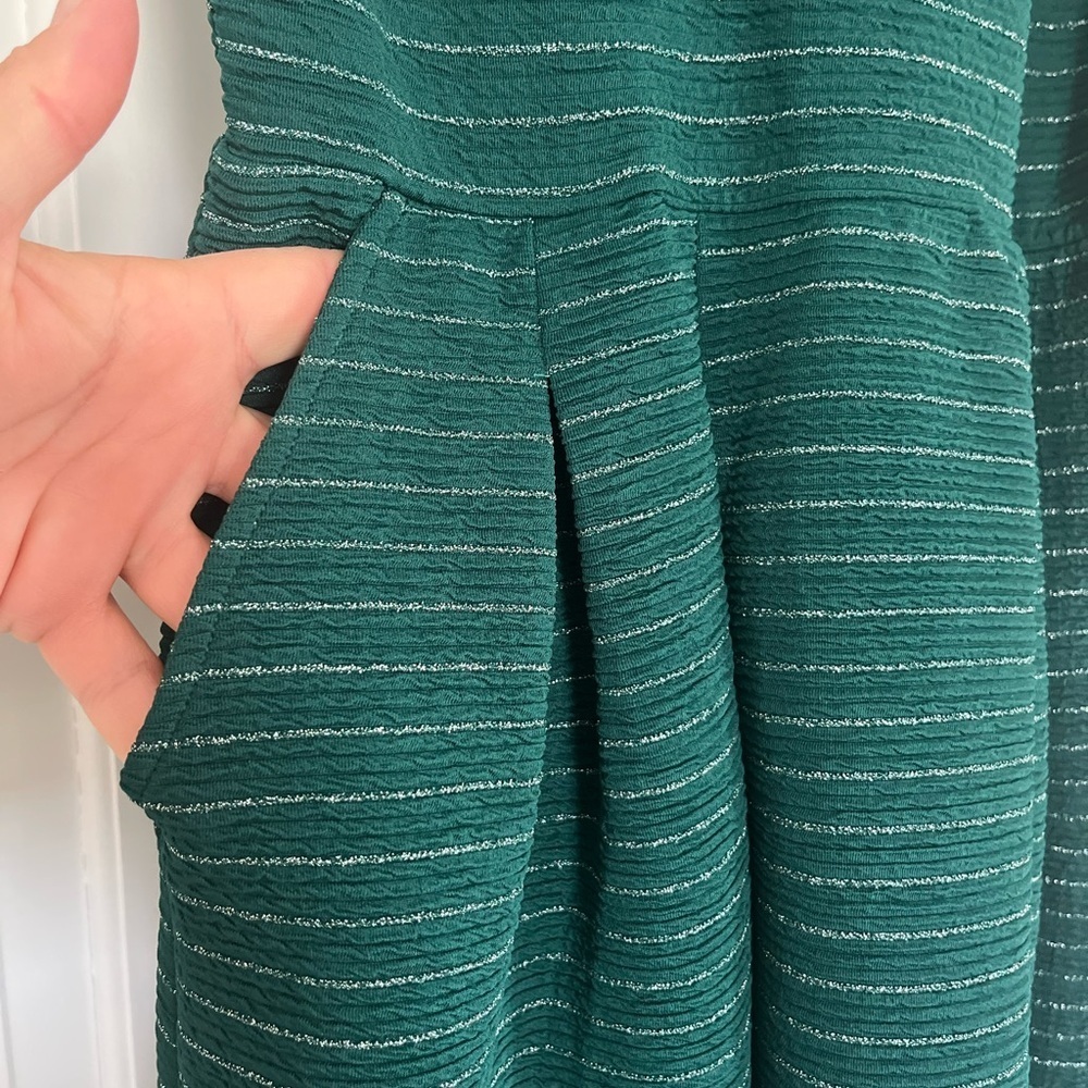 Draper James RSVP Elegant Forest Green Knit Mini Dress, Women’s Sz S - Picture 10 of 13